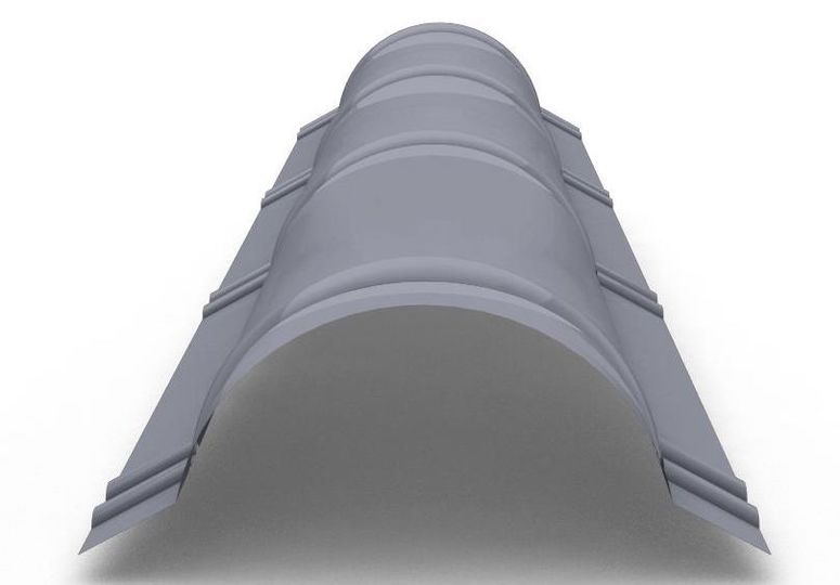 Планка конька круглого R110х2000